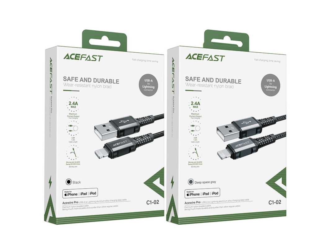 Acefast USB-A to Lightning Charging Cable - Fast Charging Acefast USB-A to Lightning Charging Cable - Fast Charging